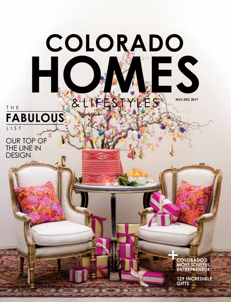 The Patricia Chair as Featured in Colorado Homes & Lifestyles